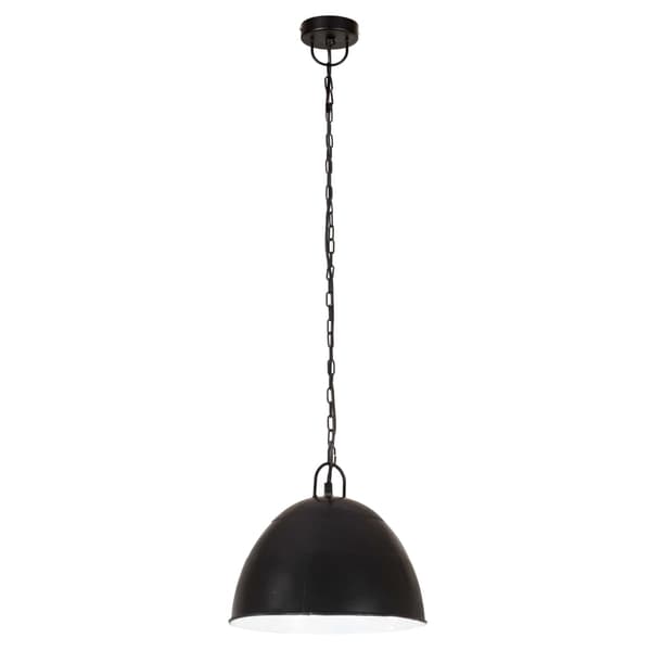 vidaXL industriel pendellampe, 25 W, sort, rund, 31 cm, E27