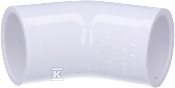 Albue 45ST KW/KW PVC 3/4