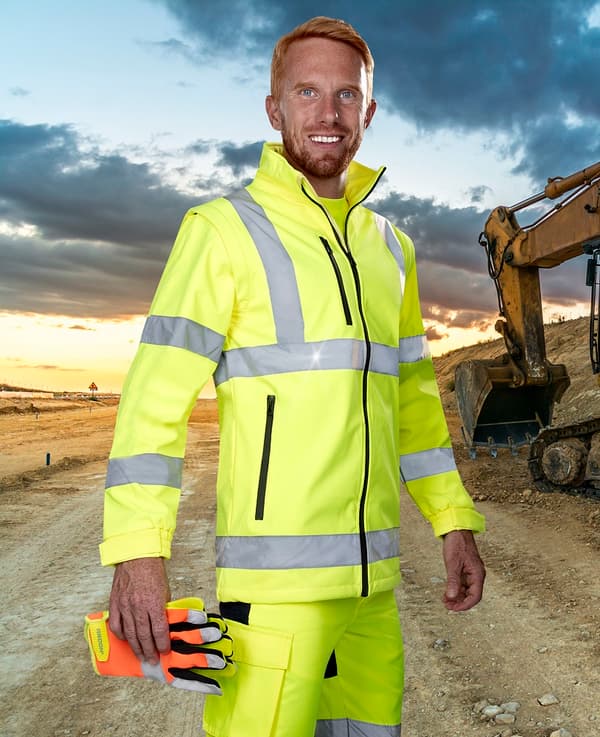 ARDON REF501 HiViz - softshelljacka gul s ARDON REF501 HiViz - softshelljacka gul s M