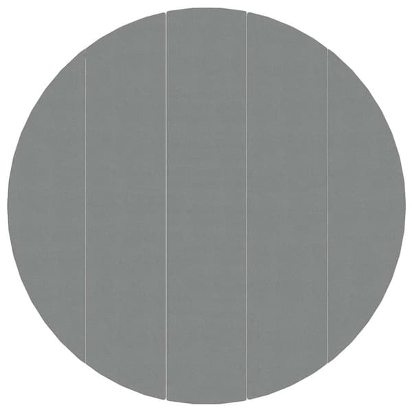 vidaXL Poolmatta ljusgrå Ø550 cm polyestergeotextil