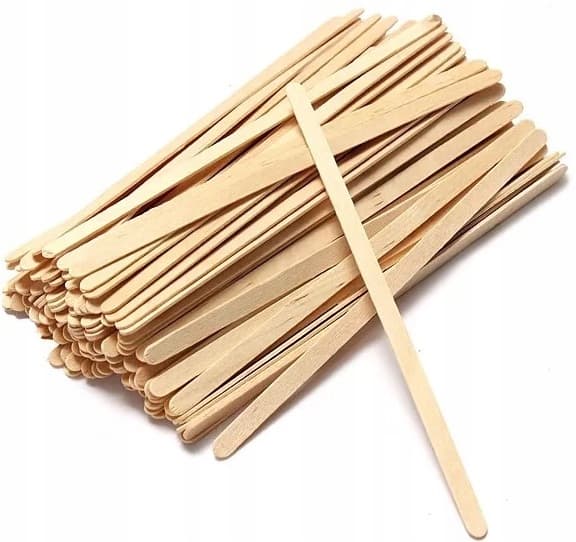 100x MINI trævokspinde