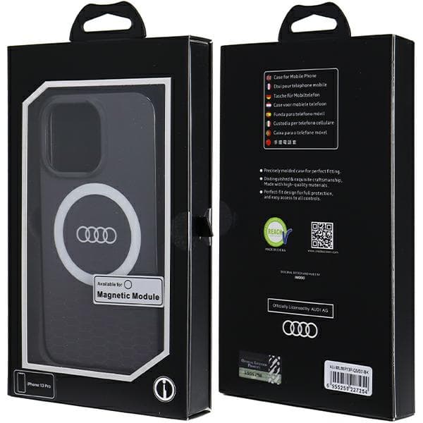 Audi IML MagSafe-etui med stort logo til iPhone 13 Pro / 13, sort