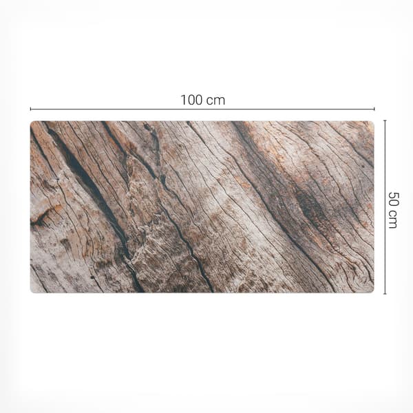Universell skyddsmatta för datorutrustning, träådring, 100x50 cm