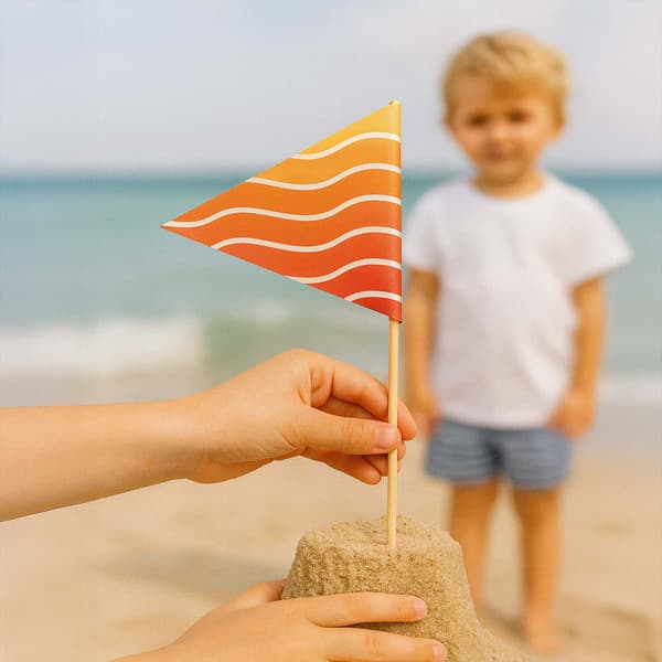 BC Flags Sandlådeleksaker Strandsandtillbehör Set för barn 4x