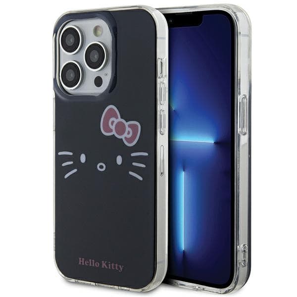 Hello Kitty HKHCP15XHKHLK iPhone 15 Pro Max 6,7" sort/sort hårdt cover IML Kitty Face