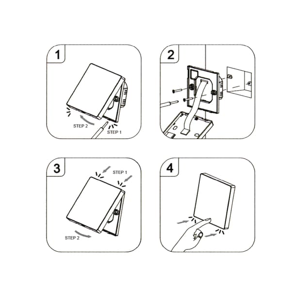 Zigbee Tuya PRO3 Sort Rumtermostat