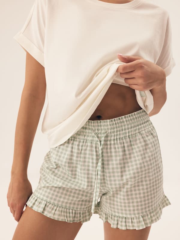 Narella Henderson Dampyjamas | Ljusgrön, Kräm XL