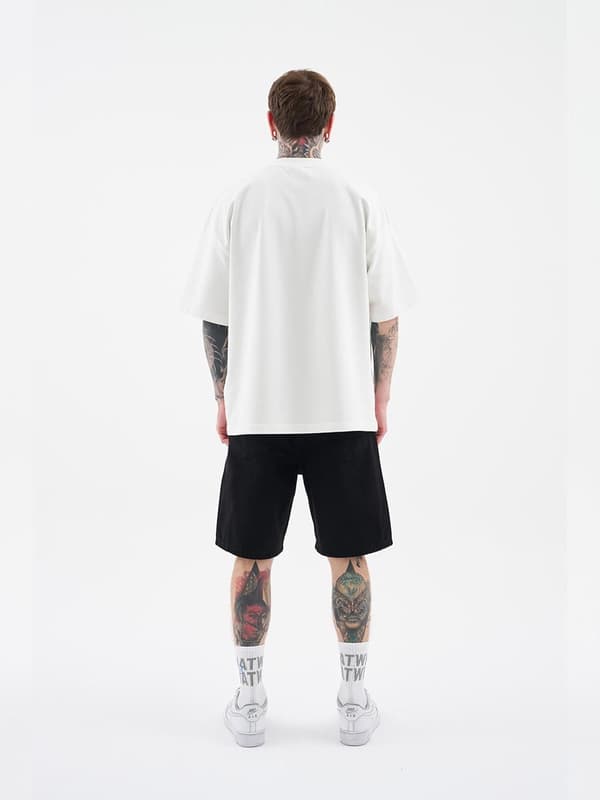 Svarta herrjeanshorts MyStars Washing Basic 31