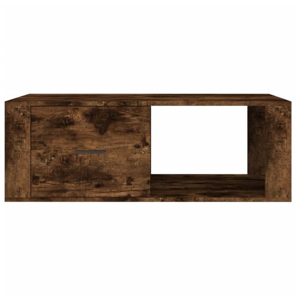 vidaXL Soffbord rökt ek 100x50,5x35 cm
