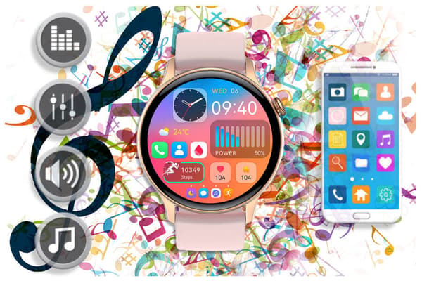 Dame smartwatch Rubicon RNCF10 - Sportstilstande, Søvnmonitor (sr055b)
