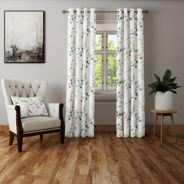 Gardin med snørehuller, print 125