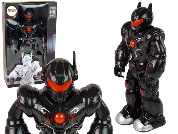 Interaktive robotgange med lydlys, sort