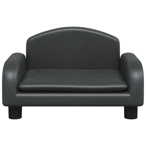 vidaXL børnesofa, sort, 50x40x30 cm, kunstlæder