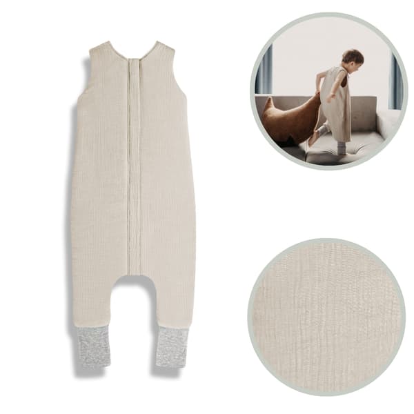 Muslinfotsovsäck S (1-2 år) Beige
