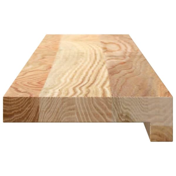 vidaXL vindueskarme 2 stk., ubehandlede, 80x15x2 cm, massivt egetræ