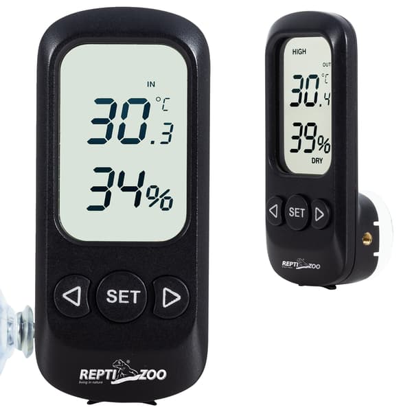 Repti-Zoo Digital Larmtermometer Hygrometer - LCD-termometer och hygrometer