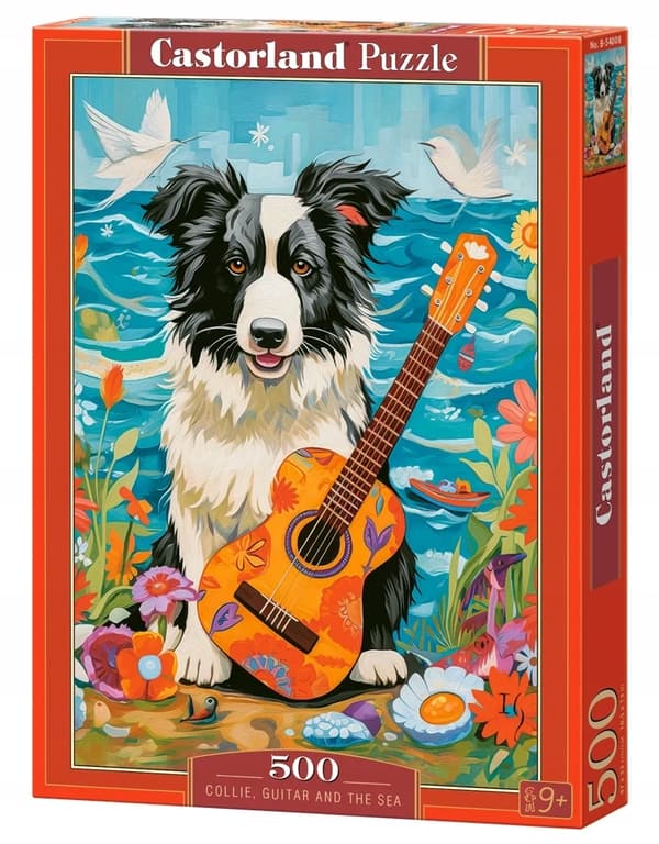 Puzzle 500 B-54008 Collie, kitara ja meri
