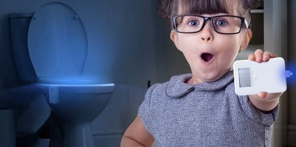 MX0188 LED WC-LAMPE TIL TOILET NATTLYS BEVÆGELSESSENSORLYS