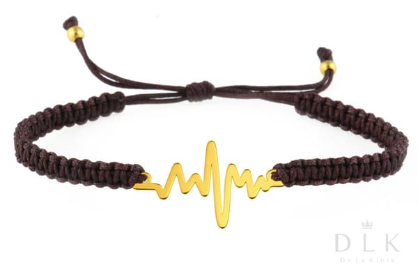 Brunt Macrame Lifeline Snorarmbånd