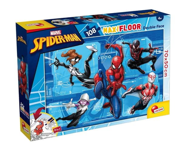 Spiderman 108 gulvpuslespil