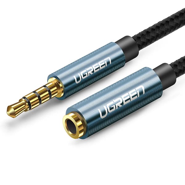 Forlængerkabel lydadapter AUX mini-jack 3,5 mm 1,5 m blå