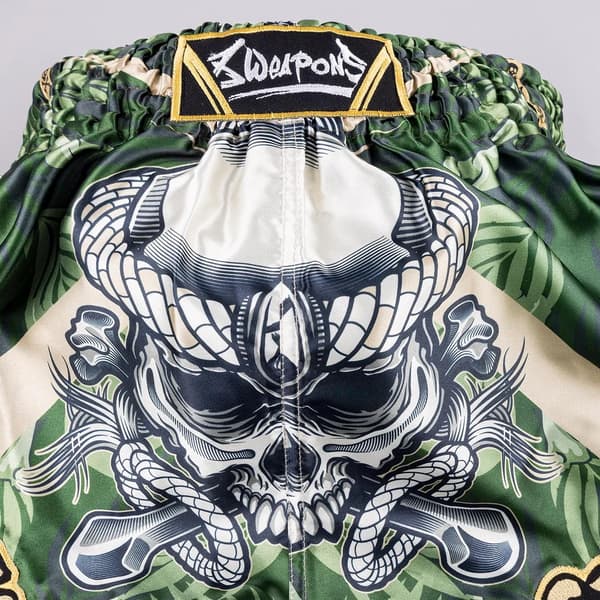 8 Weapons Muay Thai -shortsit, Bone Island, M