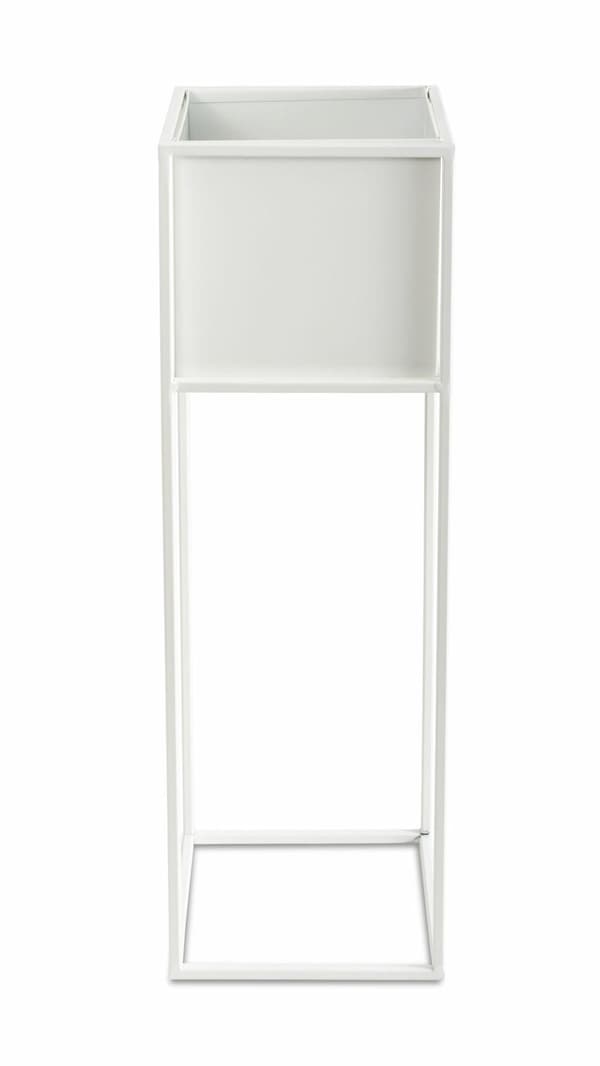 Moderne hvid blomsterstander 70 cm
