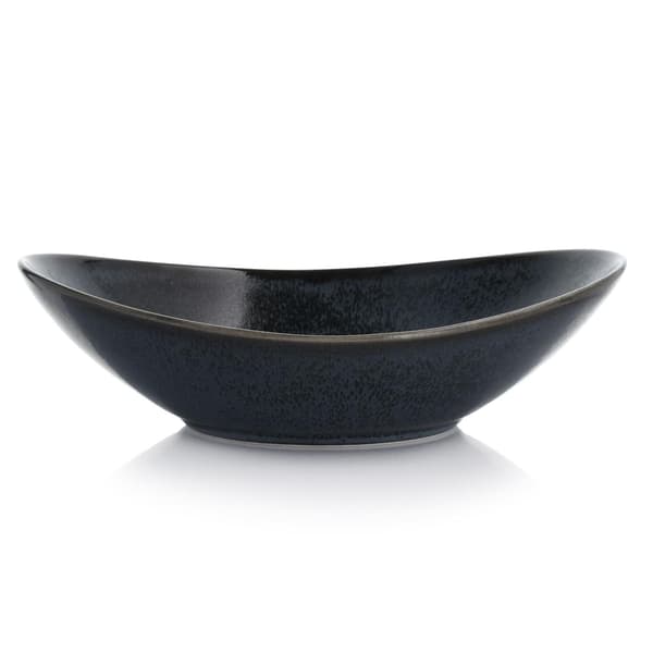 Djup tallrik DUKA TIME BLACK 22 cm grafit porslin