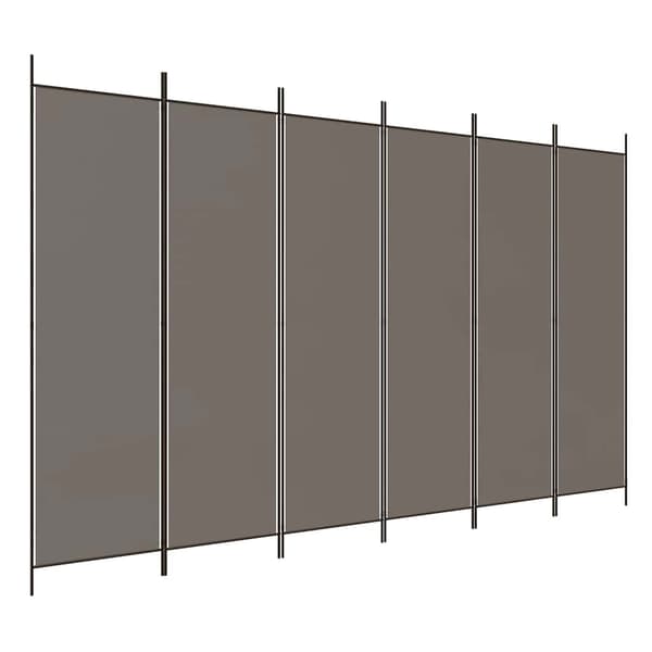 vidaXL 6-panelsskærm, antracit, 300x200 cm, stof