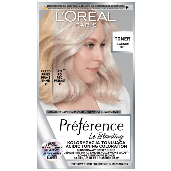 L'Oréal Preference Le Blonding -happosävyte - Platinum Ice 174ml