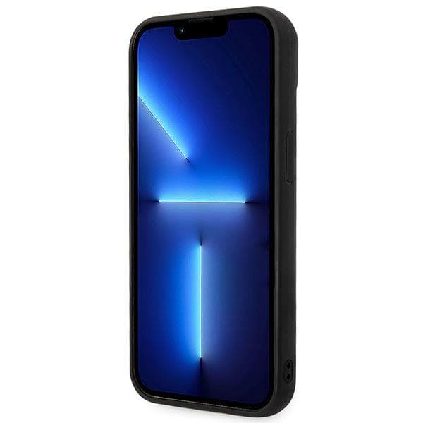 Karl Lagerfeld Puffy Elongated Logo-cover til iPhone 14, sort