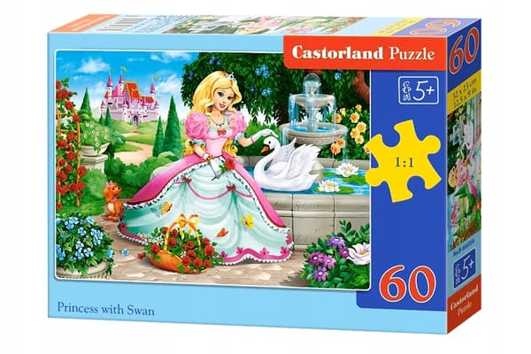 Pussel 60 bitar B-066056 Prinsessa med svan