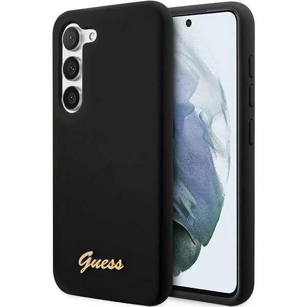 Guess Silikone Vintage Etui til Samsung Galaxy S23, Sort