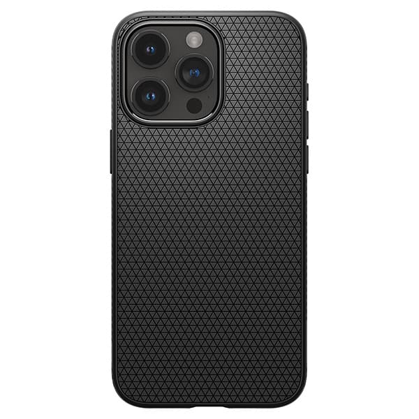 Spigen Liquid Air -kotelo iPhone 15 Pro Maxille, mattamusta