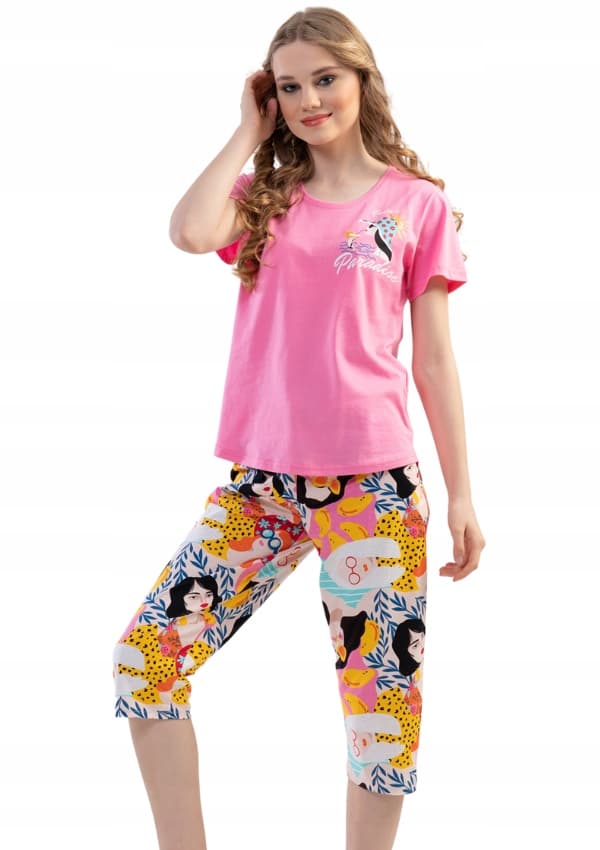 Vienetta Dampyjamas Bomull M 38 40 3/4 Byxor