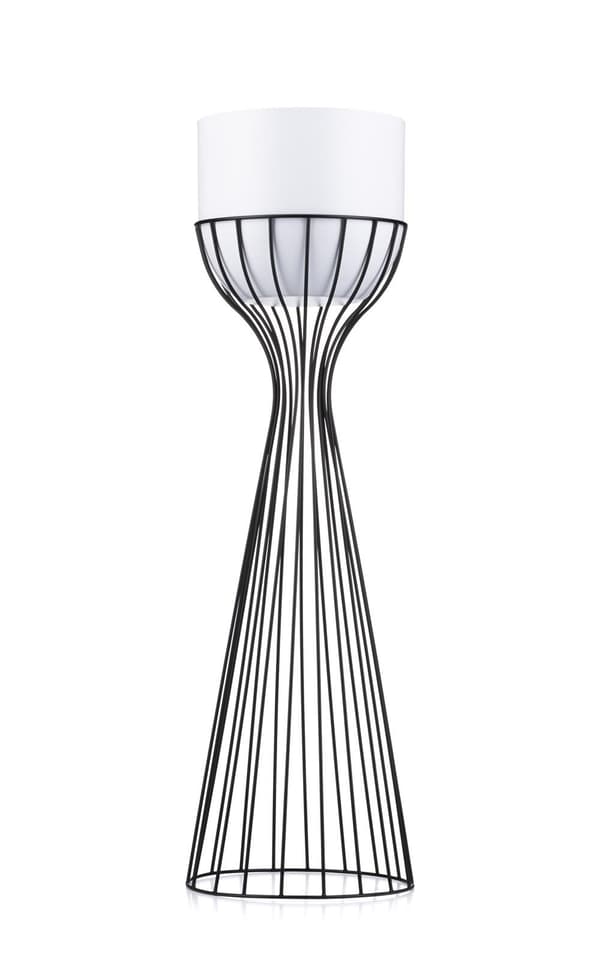 Modernt svartvitt blomställ 68 cm