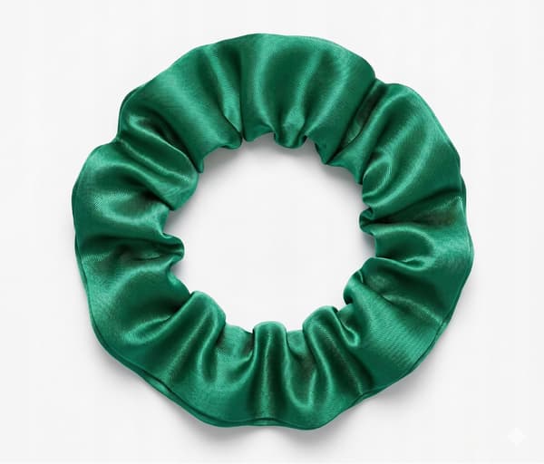 Silkeshårband mulberry 6A grön S premium 2cm