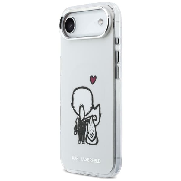 Karl Lagerfeld Karl & Choupette Bagside MagSafe-etui til iPhone Air Clear