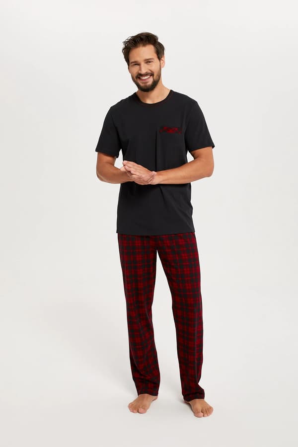 Zeman herrpyjamas, kortärmad, långbyxor XXL