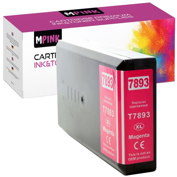 Blæk til Epson Epson WF-5110DW WorkForce Pro Magenta GP-E7893M