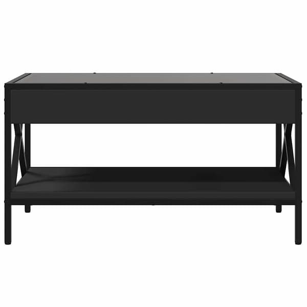 vidaXL Infinity LED sofabord sort 70x50x38 cm
