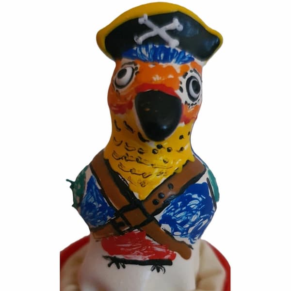 Condomerie Captain Parrot handmålad konstkondom
