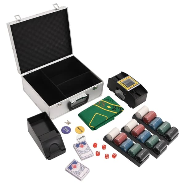 vidaXL Pokerchipset, 300 delar, 4 g