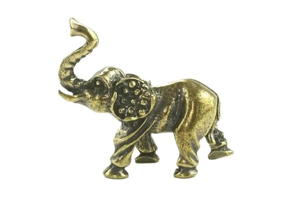 ABINO Indisk elefant metallfigur