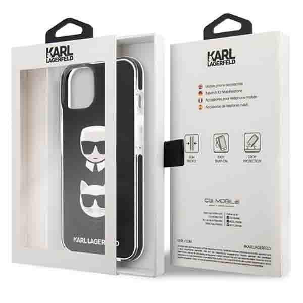 Karl Lagerfeld Karl&Choupette Head-etui til iPhone 13, sort