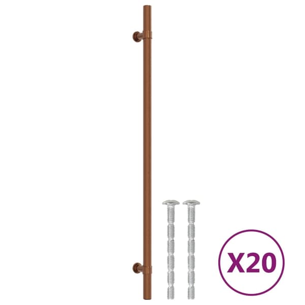 vidaXL skabsgreb 20 stk. bronze 320 mm rustfrit stål