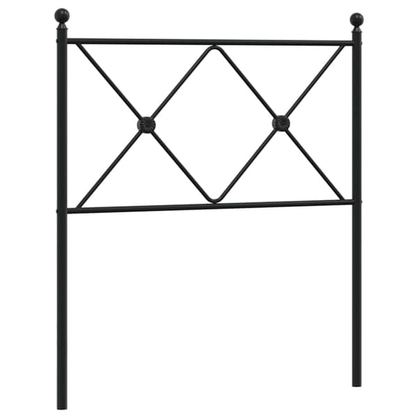 vidaXL metalsengegavl sort 80 cm