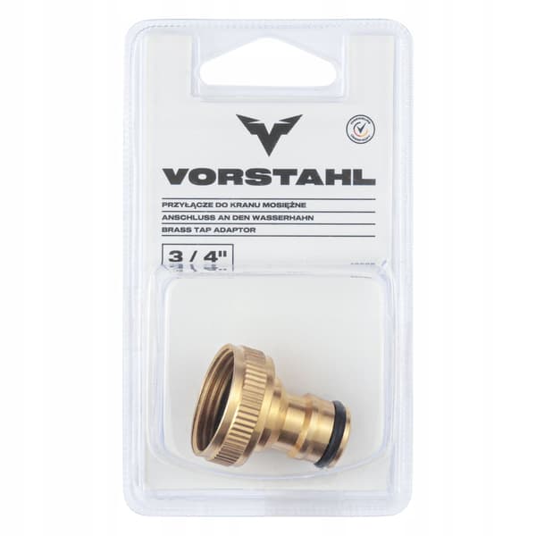 HANEFORBINDELSE Messing hanefitting 3/4” Vorstahl hanefitting