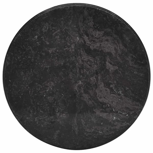 vidaXL bordplade sort Ø50 x 2,5 cm marmor