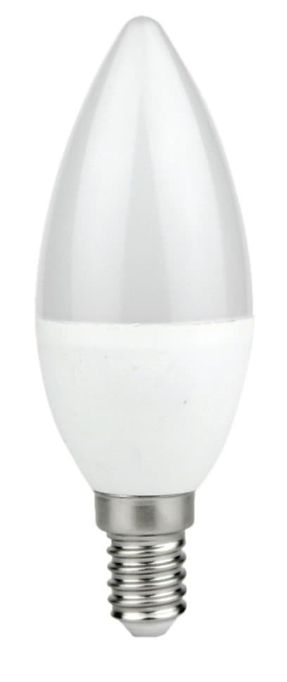 LED-lamppu 7W E14 C37 kylmäkynttilälamppu